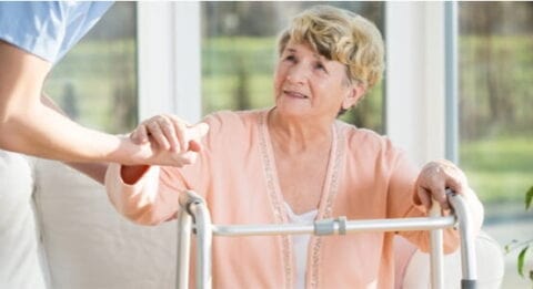 Picture of a Woman with a Walker